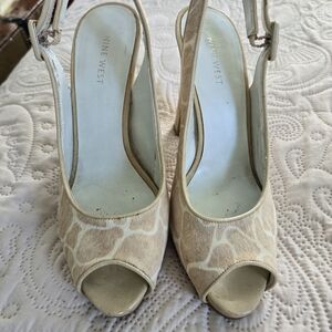Slingback Nine West Giraffe Print Heel